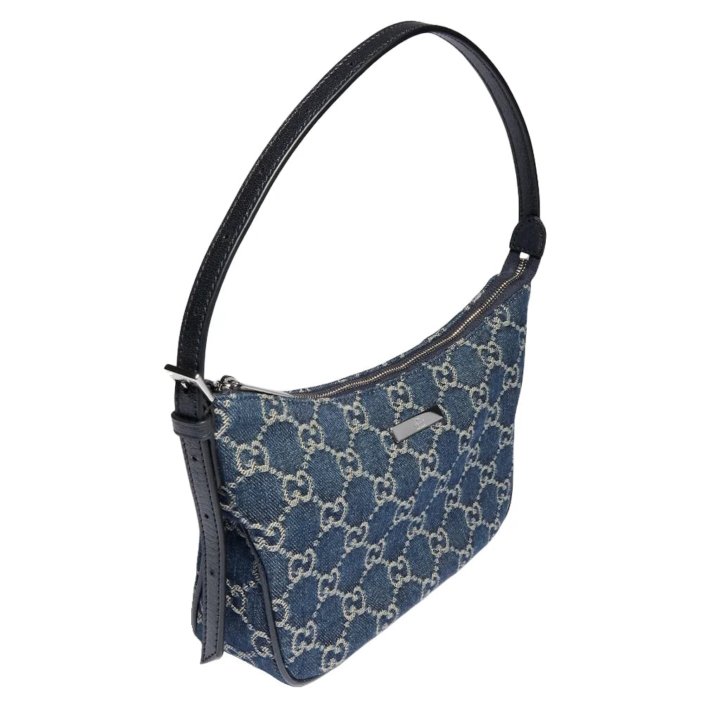 Gucci Lady Lunetta Small Shoulder Bag Blue