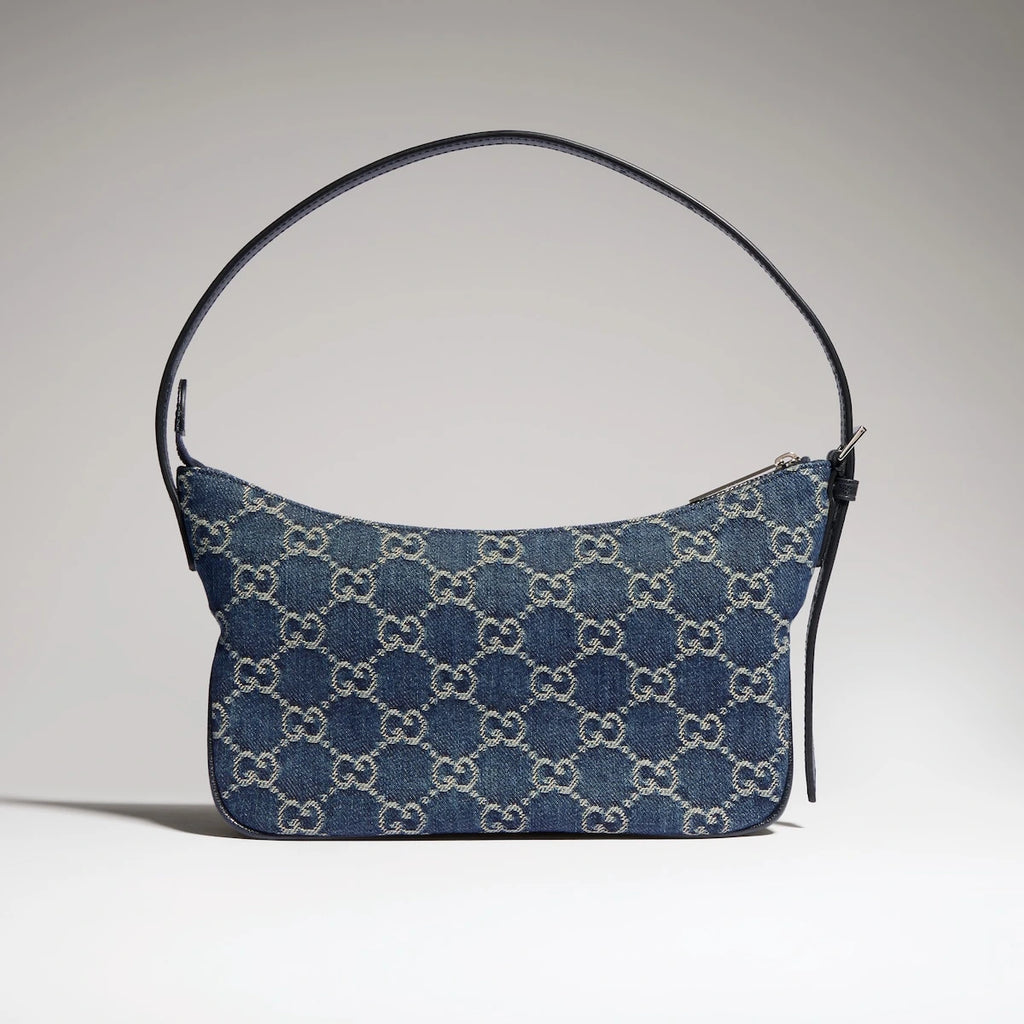 Gucci Lady Lunetta Small Shoulder Bag Blue