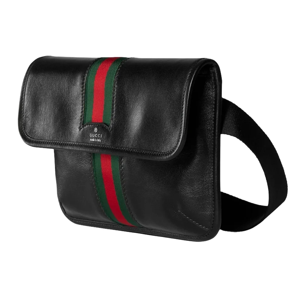 Gucci Web Trademark Small Belt Bag Black