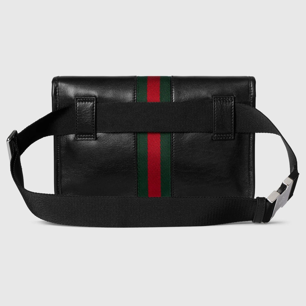 Gucci Web Trademark Small Belt Bag Black