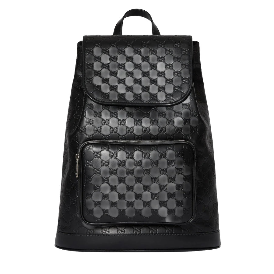 Gucci GG Embossed Medium Backpack Black