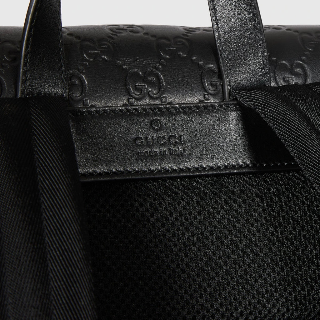 Gucci GG Embossed Medium Backpack Black