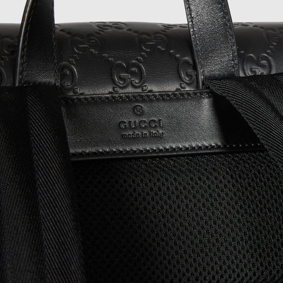Gucci GG Embossed Medium Backpack Black