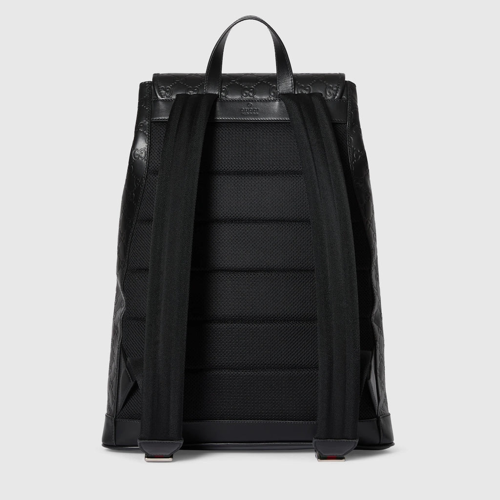 Gucci GG Embossed Medium Backpack Black