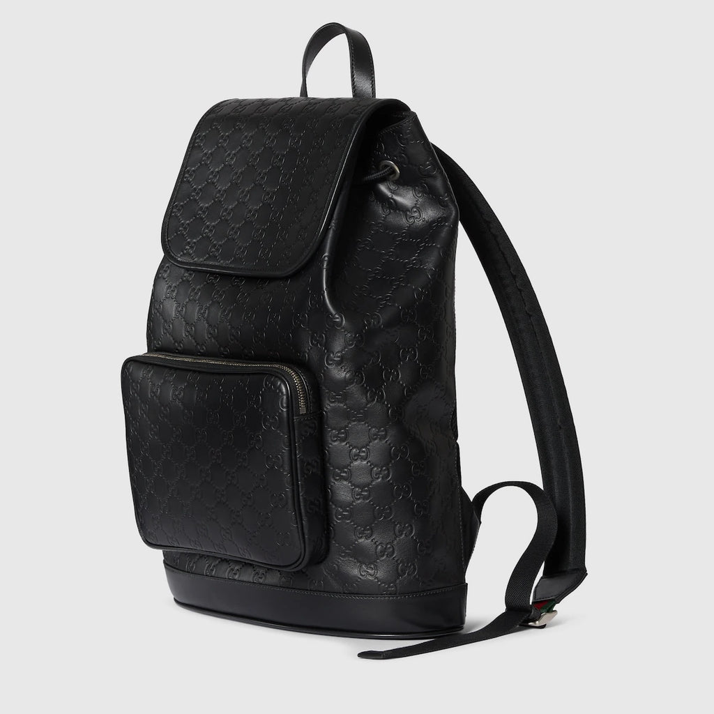 Gucci GG Embossed Medium Backpack Black
