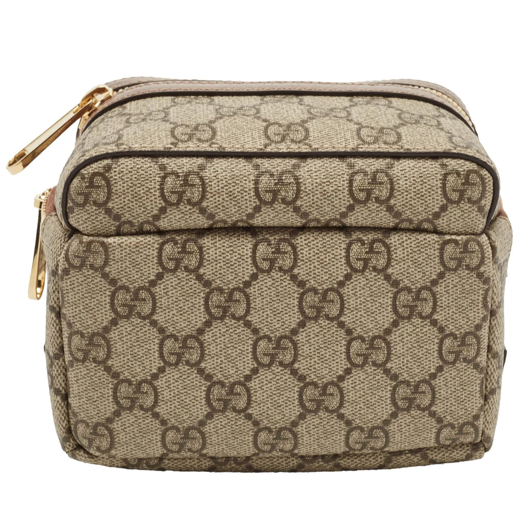 Gucci Beige Supreme Canvas Multi-Function Interlocking Shoulder Bag