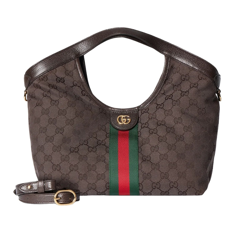 Gucci Giglio Small Tote Bag Brown