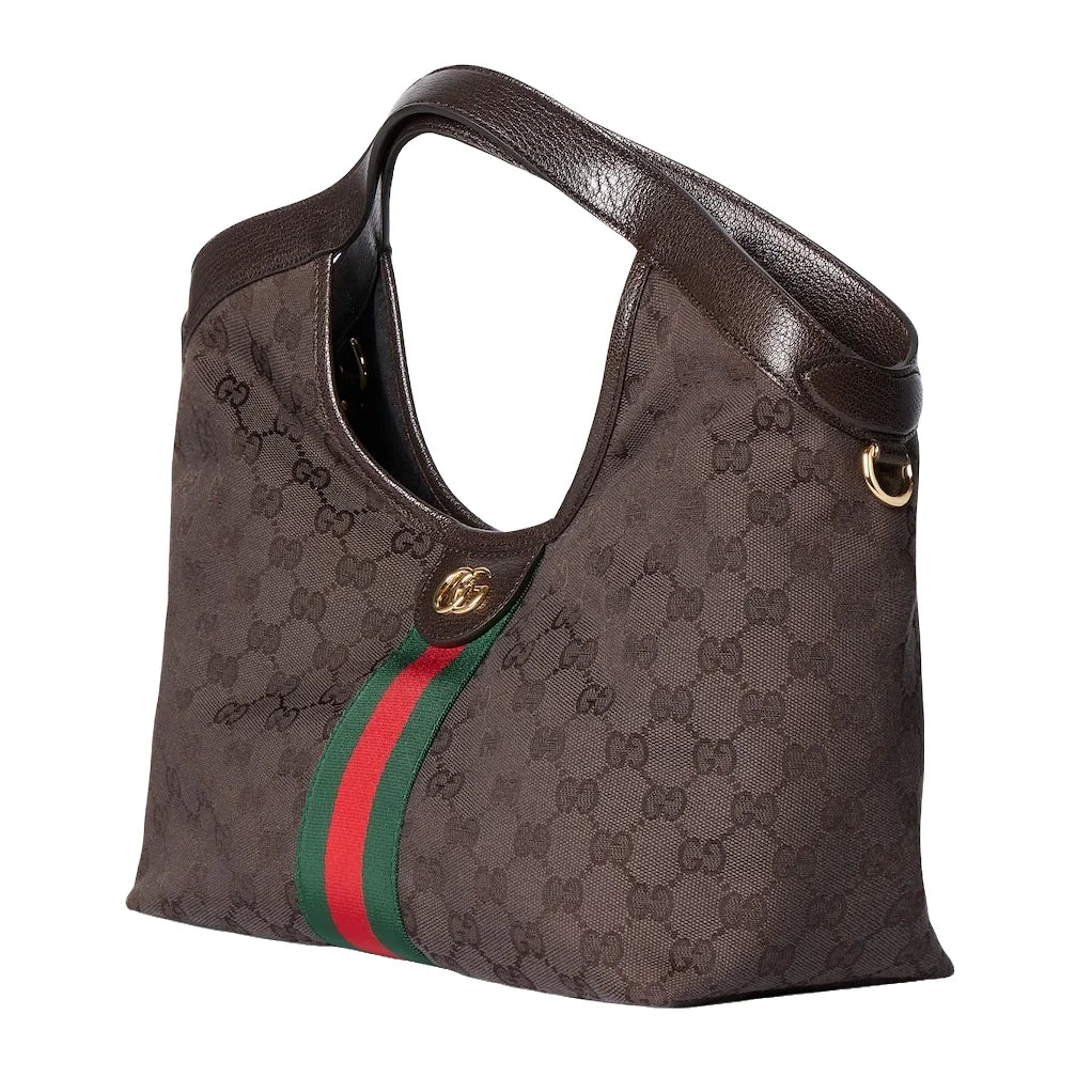 Gucci Giglio Small Tote Bag Brown