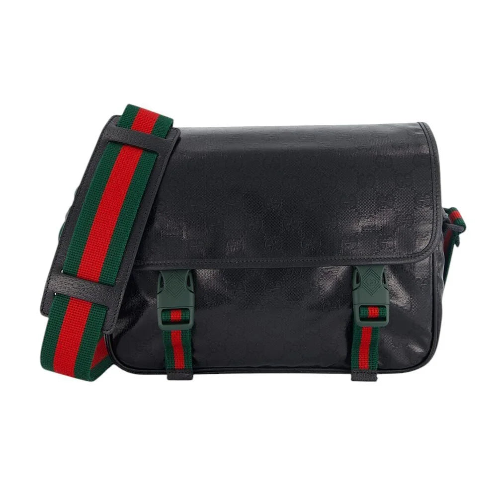 Gucci Monogrammed Buckle Detailed Shoulder Bag