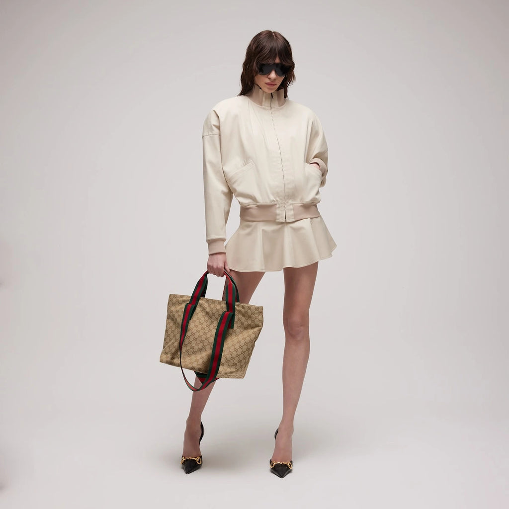 Gucci GG Small Tote Bag Beige