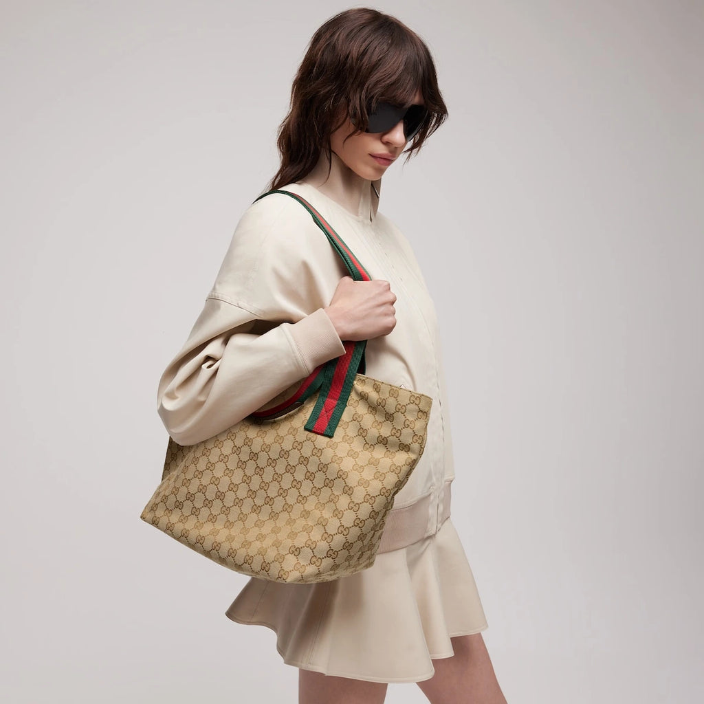 Gucci GG Small Tote Bag Beige