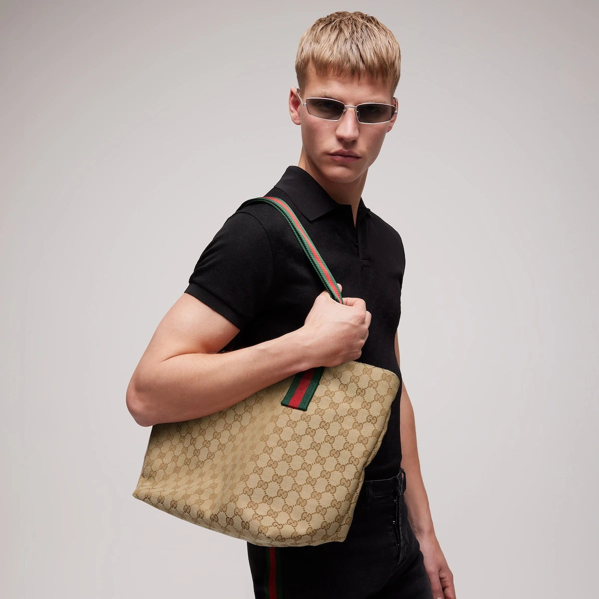 Gucci GG Small Tote Bag Beige