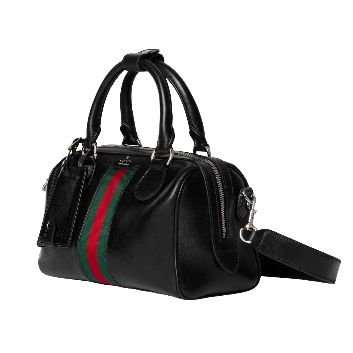 Gucci Web Trademark Small Duffle Bag Black