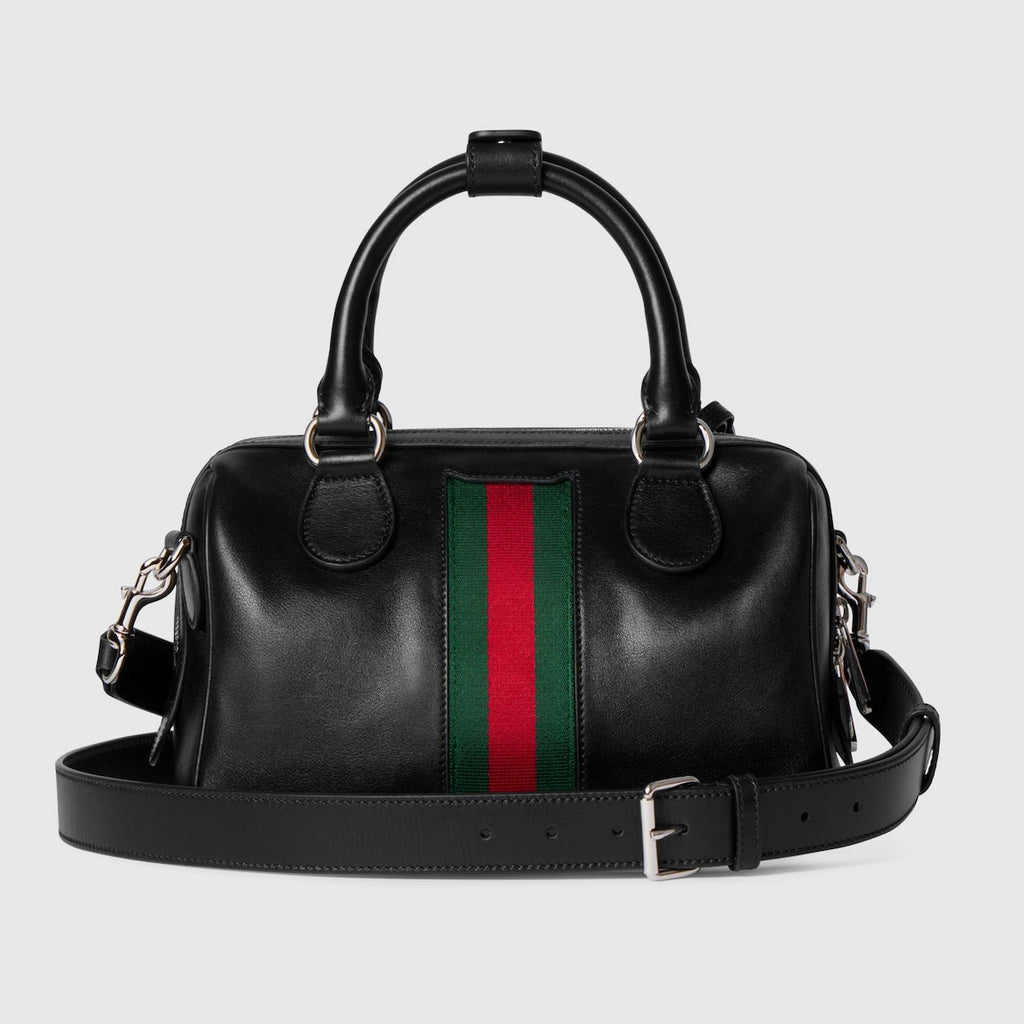 Gucci Web Trademark Small Duffle Bag Black