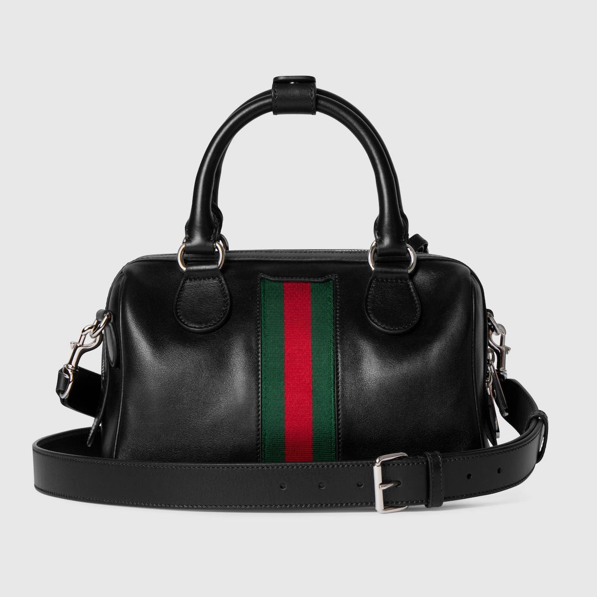 Gucci Web Trademark Small Duffle Bag Black