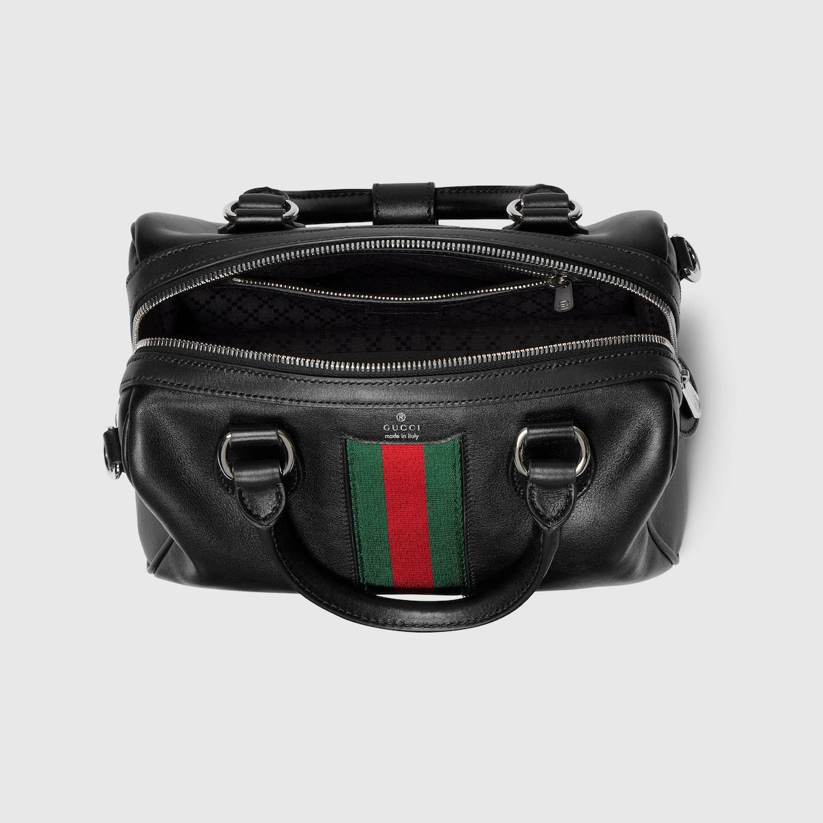 Gucci Web Trademark Small Duffle Bag Black