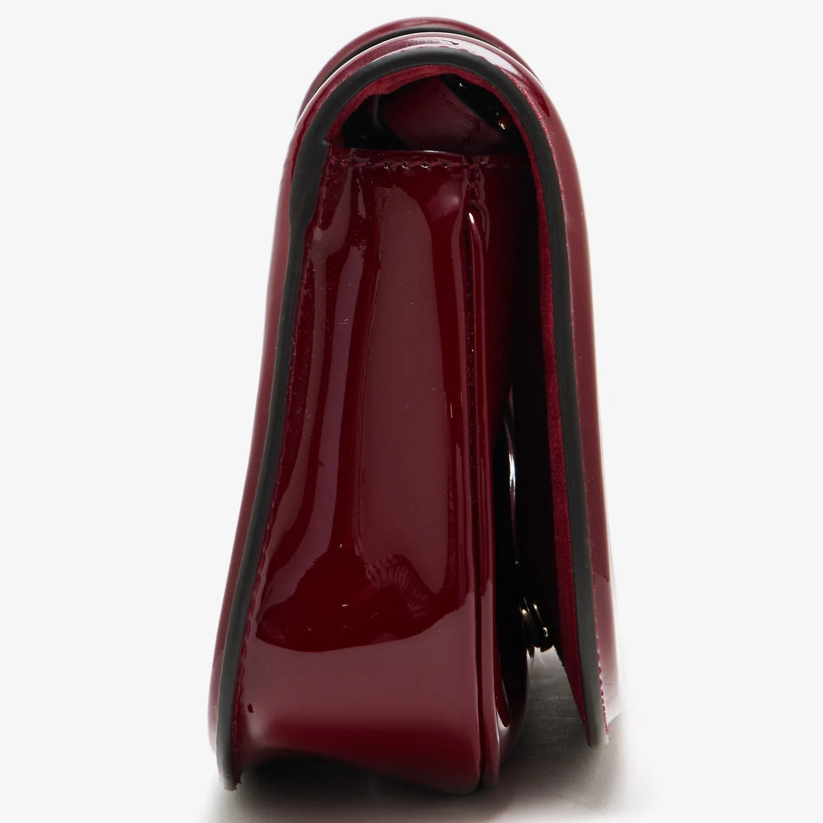 Gucci Blondie Patent Leather Shoulder Bag Burgundy Large