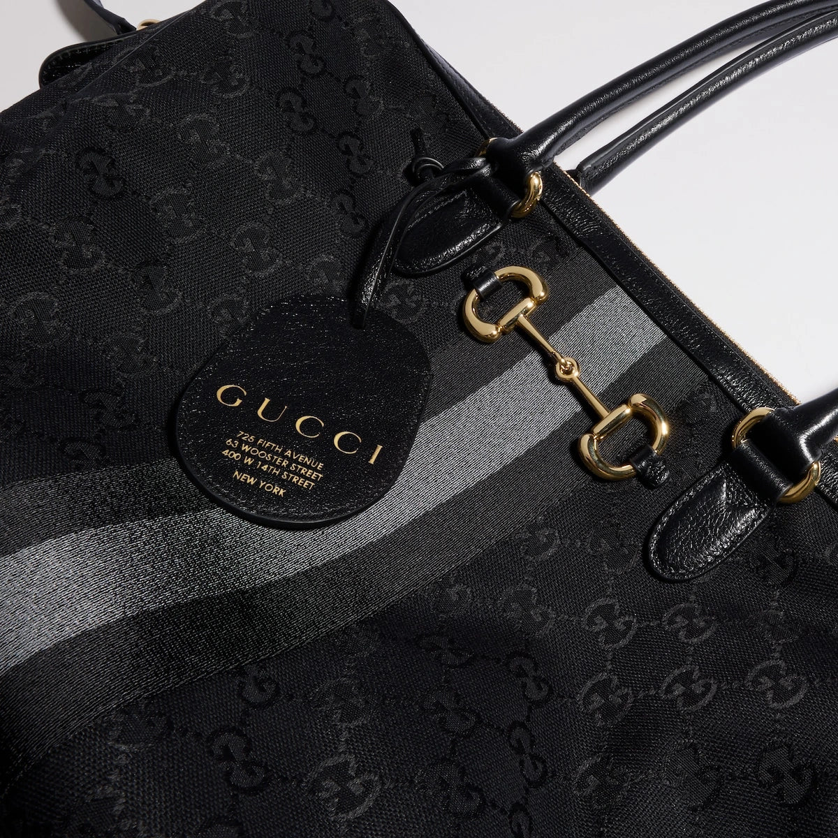 Gucci Borsetto Large Boston Bag Black