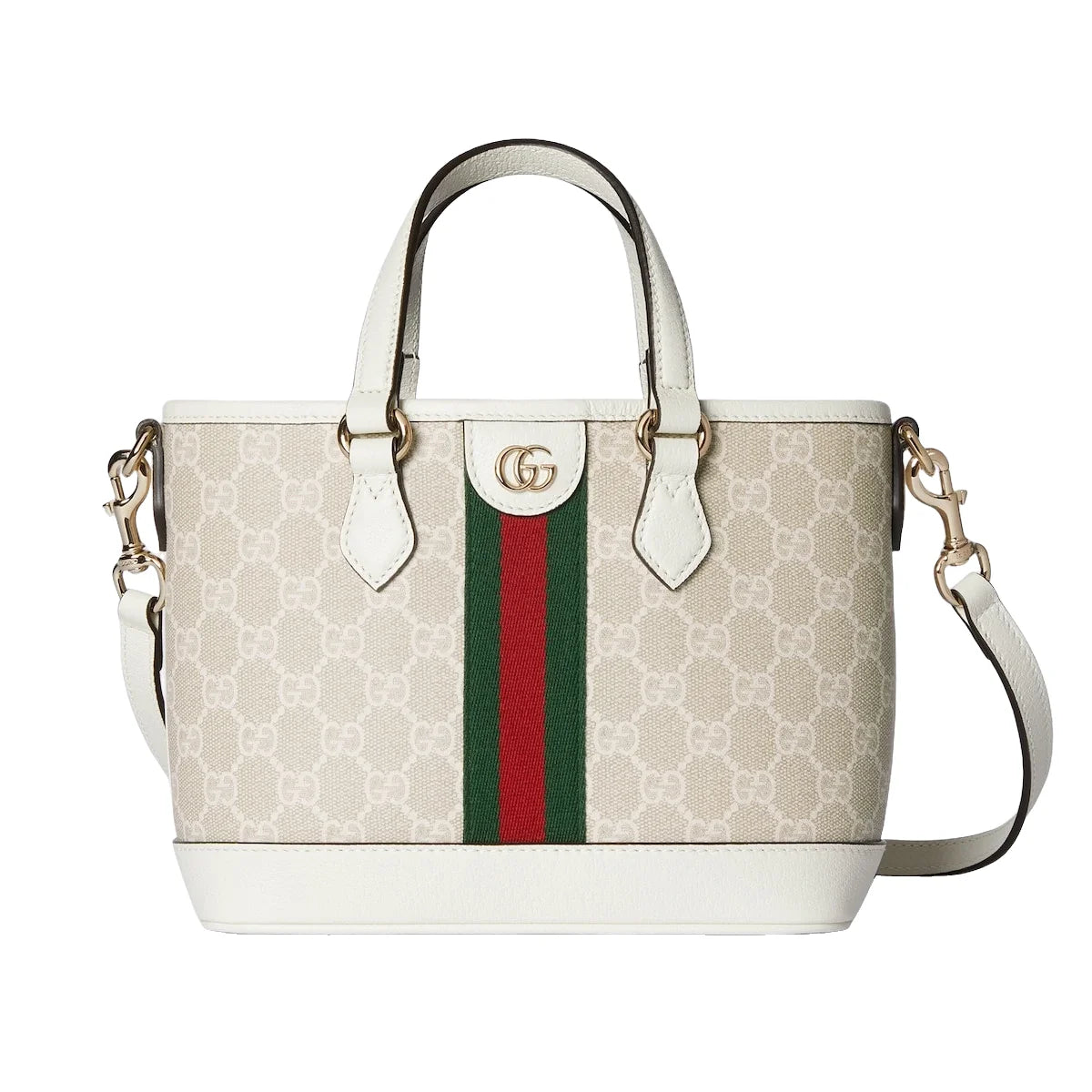 Gucci Ophidia Small Tote Bag White