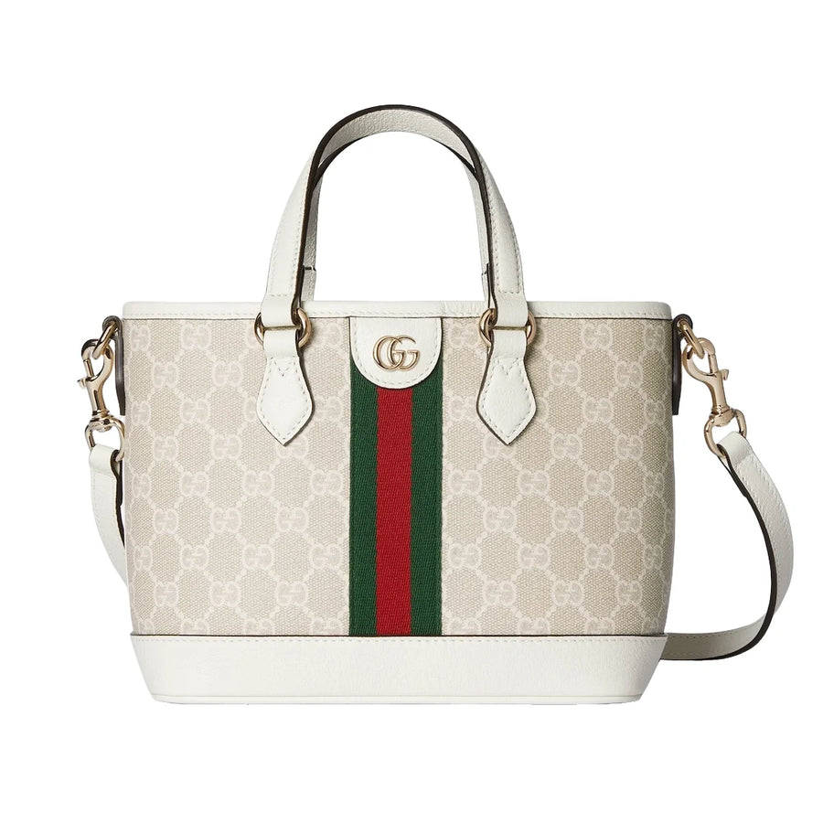 Gucci Ophidia Small Tote Bag White