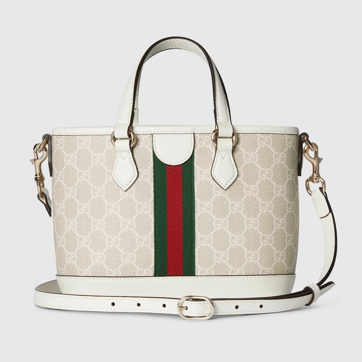 Gucci Ophidia Small Tote Bag White