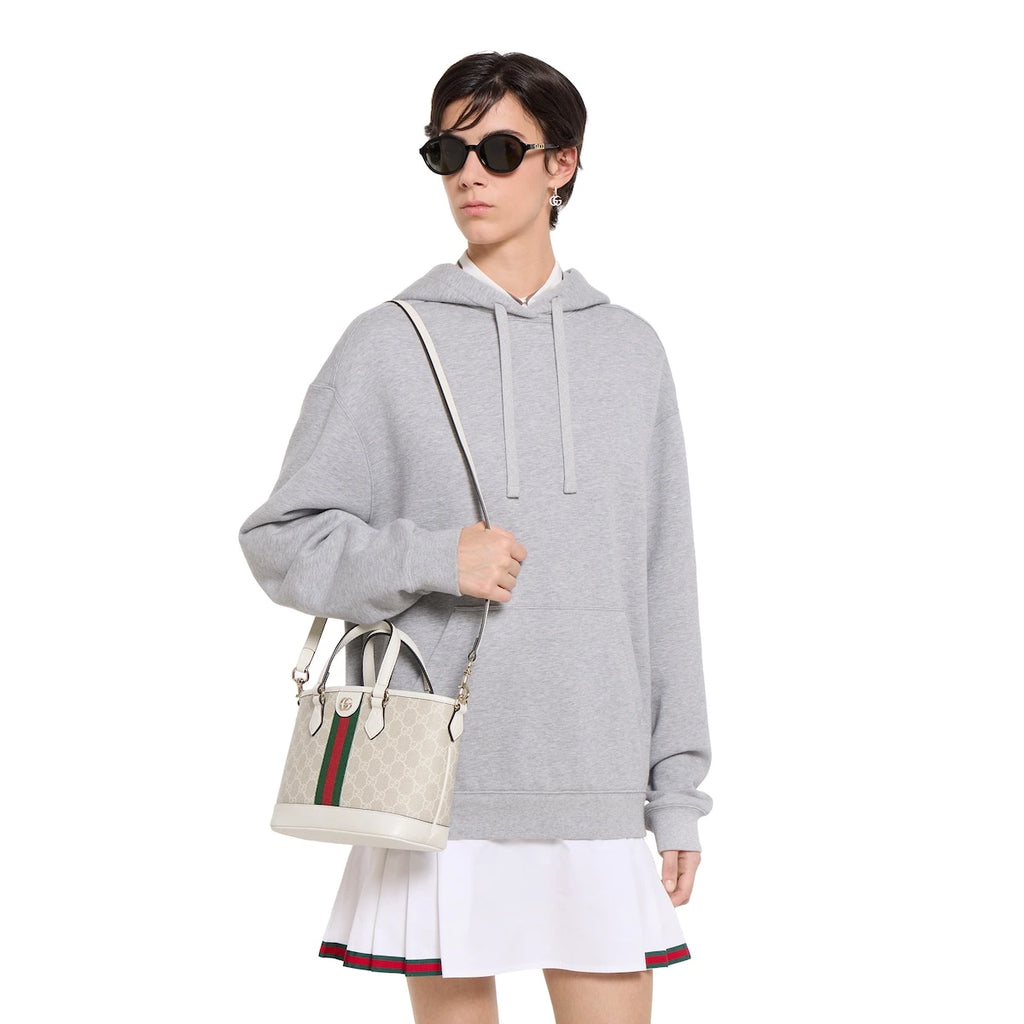 Gucci Ophidia Small Tote Bag White