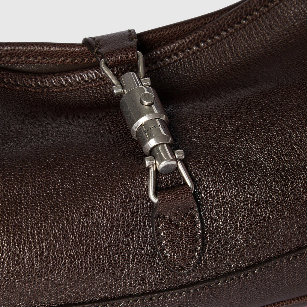 Gucci Jackie Slim Medium Shoulder Bag Brown