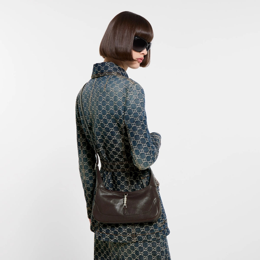 Gucci Jackie Slim Medium Shoulder Bag Brown