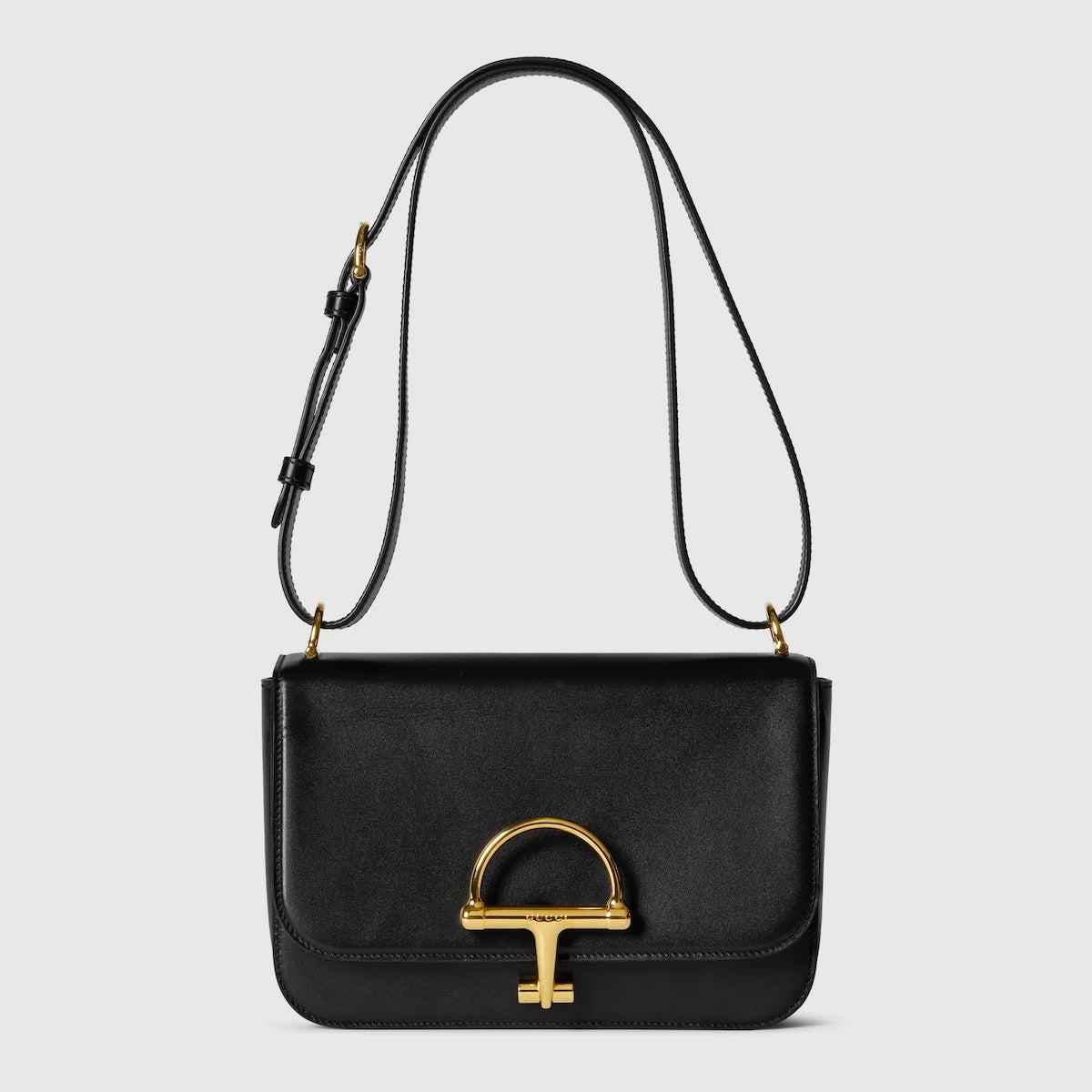 Gucci Horsebit Shoulder Bag Black