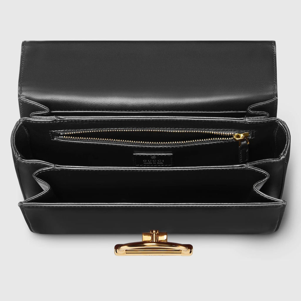 Gucci Horsebit Shoulder Bag Black