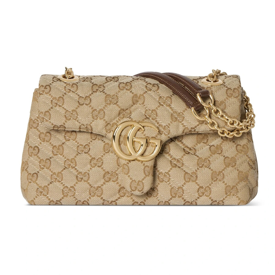 Gucci GG Marmont Small Shoulder Bag Beige Model 1