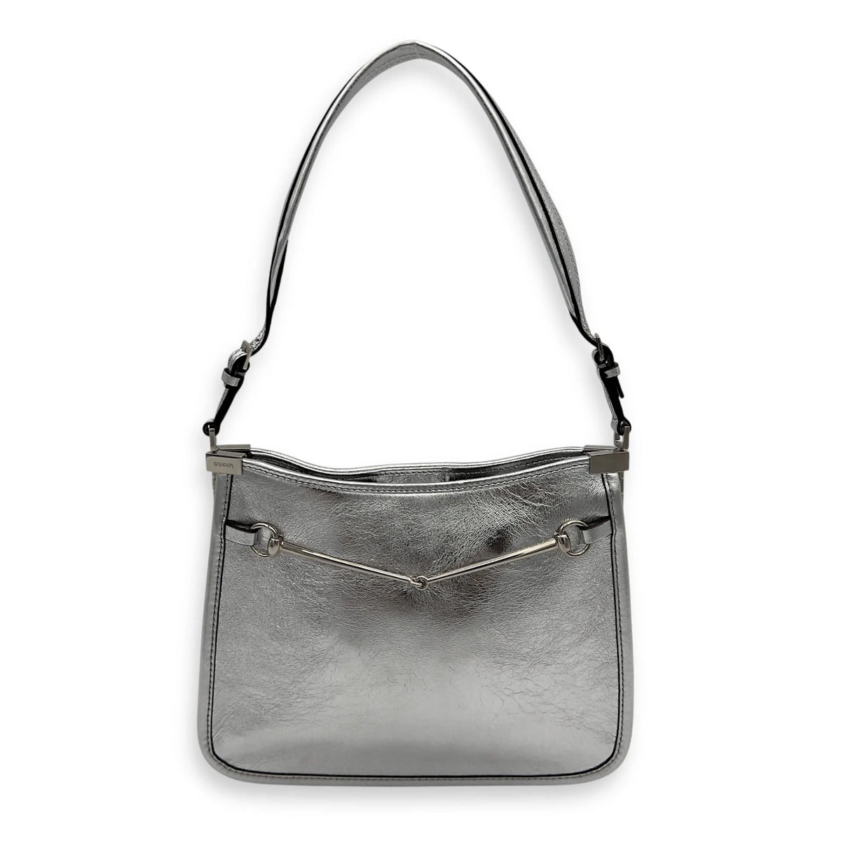 Gucci Slim Small Silver Shoulder Bag in Calfskin