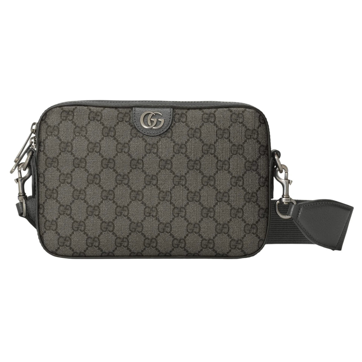 Gucci Monogram Crossbody Bag Grey