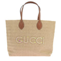 Gucci Small straw-effect tote