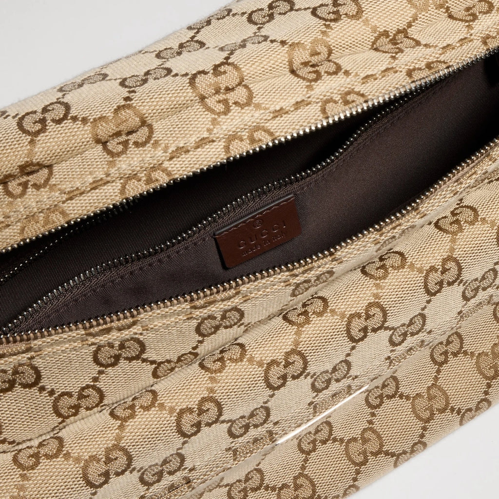 Gucci Tag Medium Crossbody Bag Beige