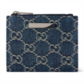 Gucci Plaque Small Wallet Blue