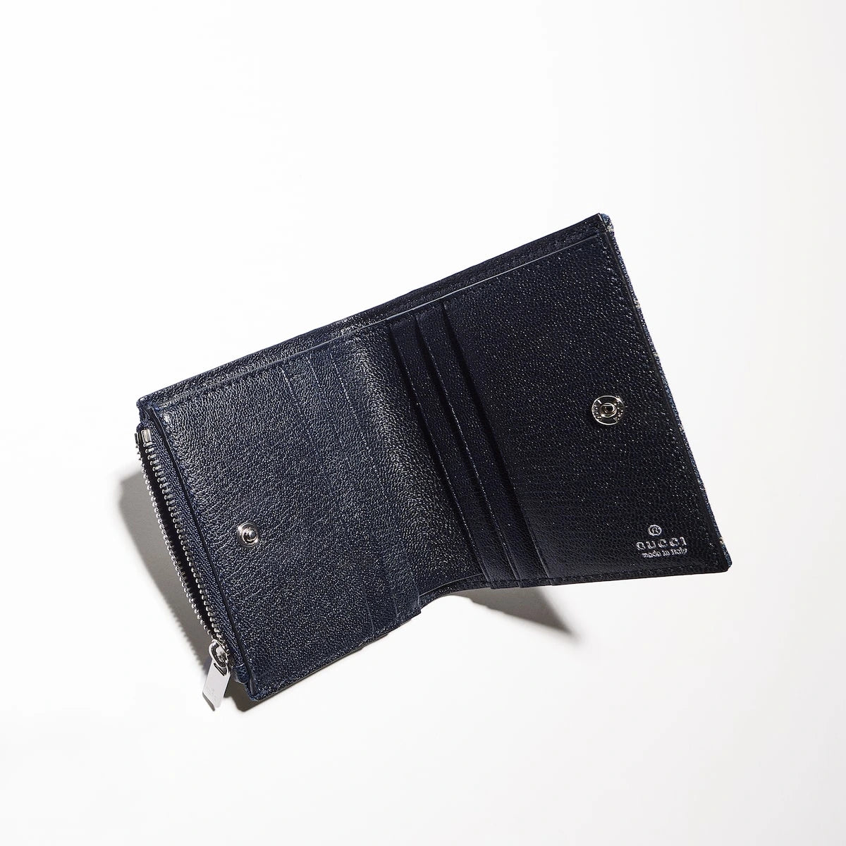 Gucci Plaque Small Wallet Blue