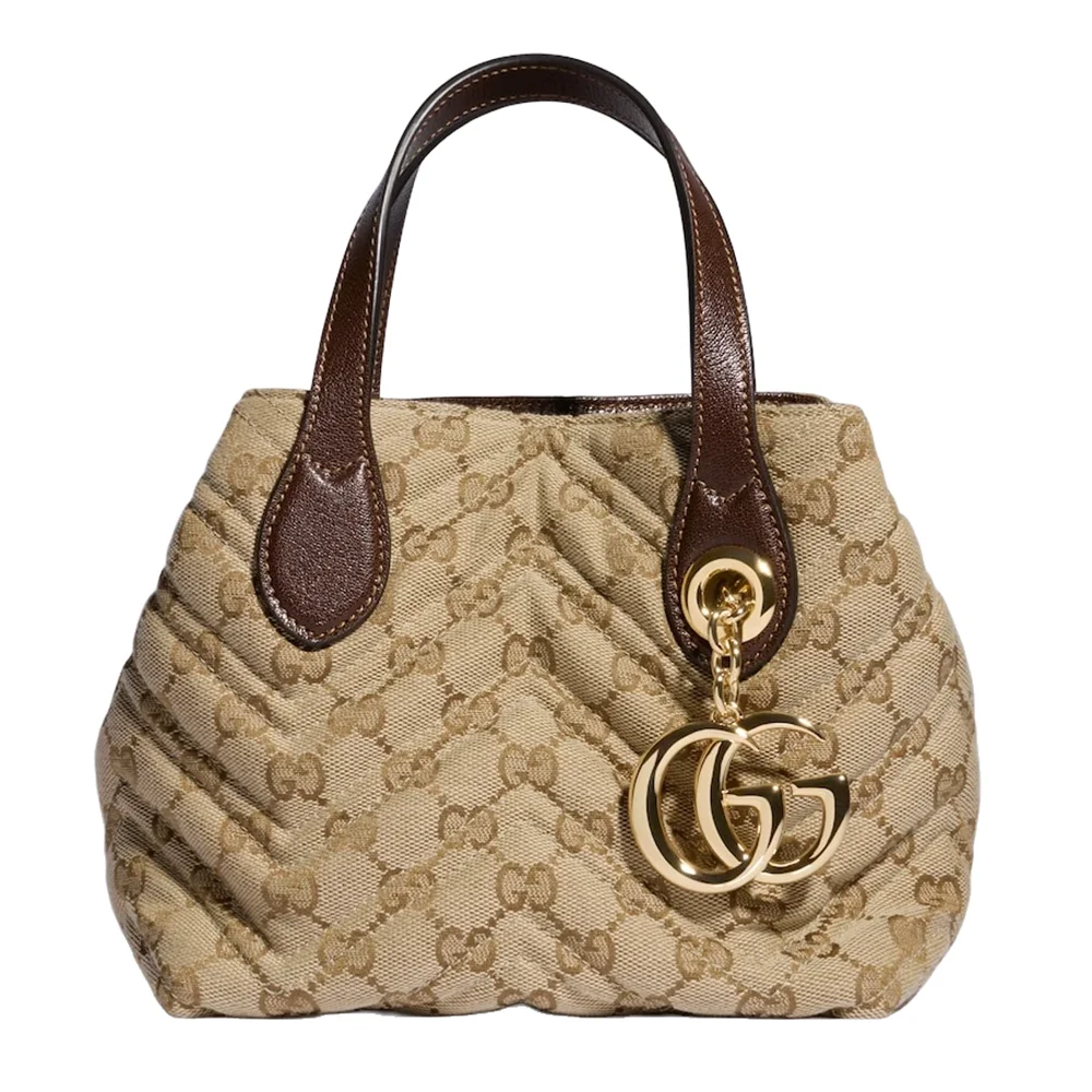 Gucci GG Marmont Small Tote Bag Beige