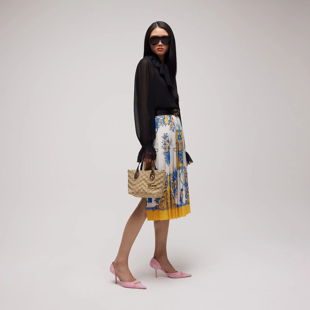 Gucci GG Marmont Small Tote Bag Beige