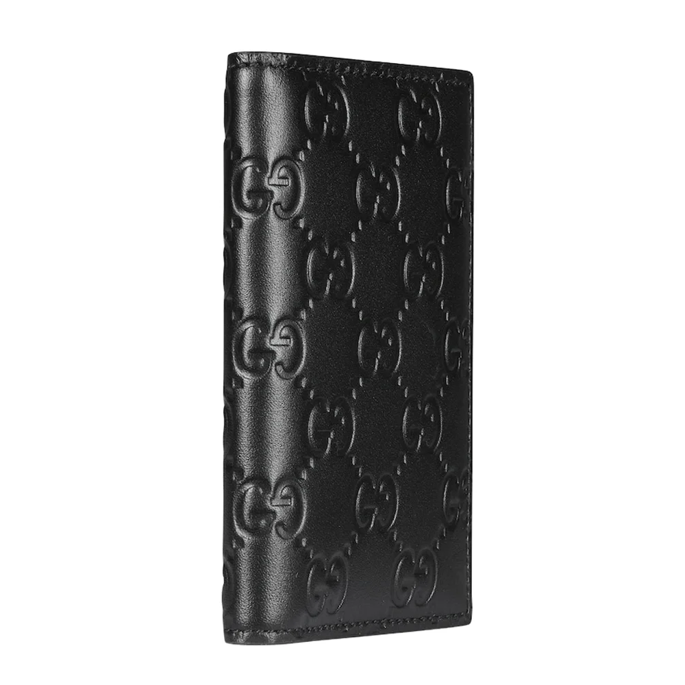 Gucci GG Emblem Card Case Black Leather Model 2