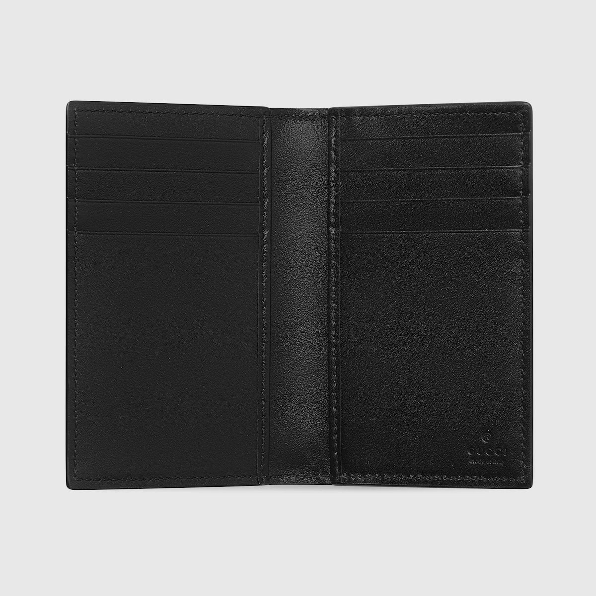 Gucci GG Emblem Card Case Black Leather Model 2
