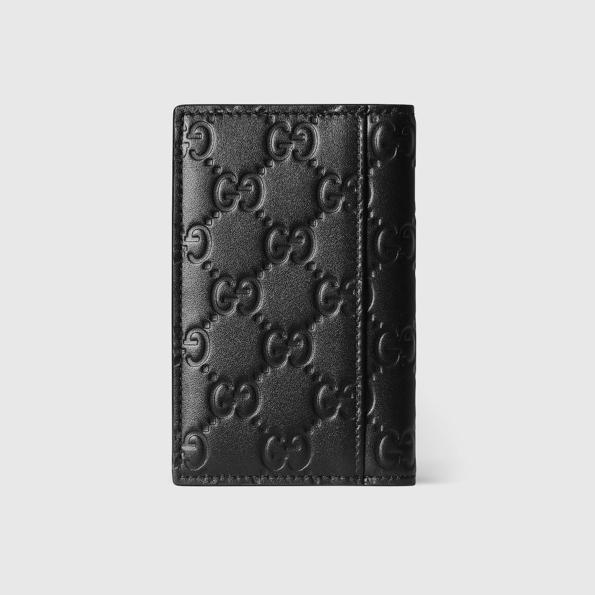 Gucci GG Emblem Card Case Black Leather Model 2