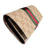Gucci Web Continental Wallet Beige