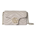 Gucci GG Marmont Mini Shoulder Bag White
