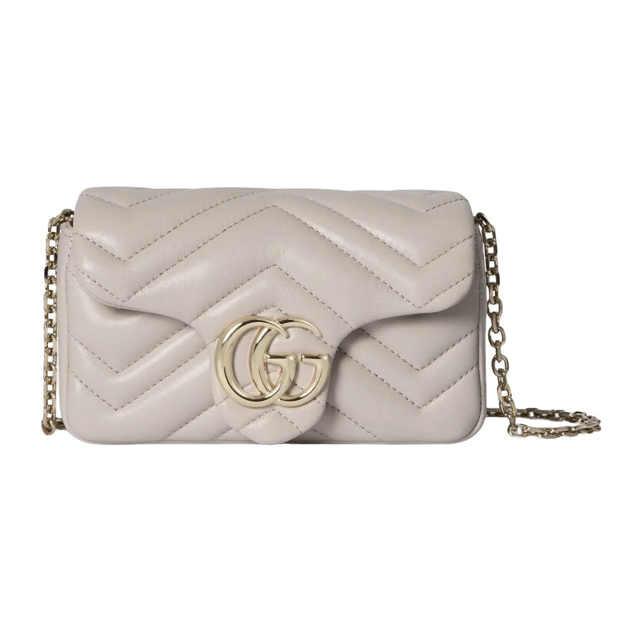 Gucci GG Marmont Mini Shoulder Bag White