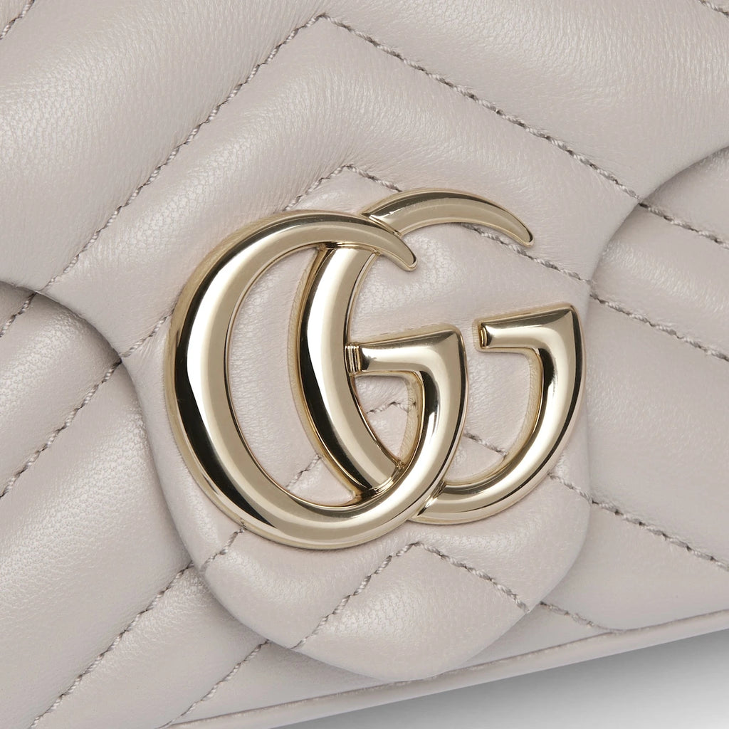 Gucci GG Marmont Mini Shoulder Bag White