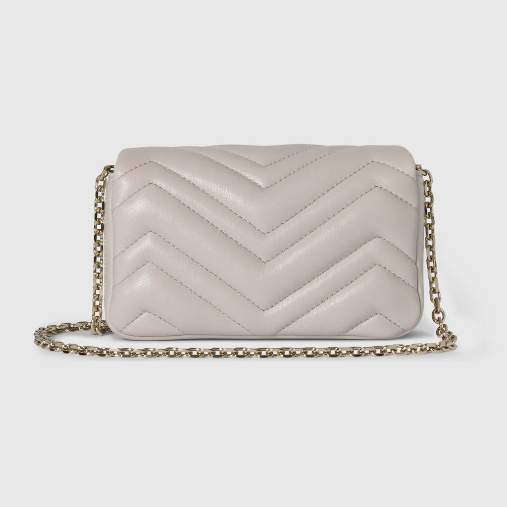 Gucci GG Marmont Mini Shoulder Bag White