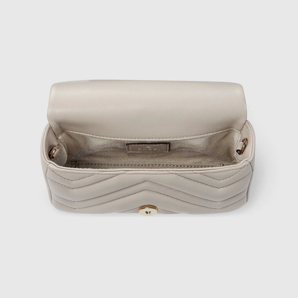 Gucci GG Marmont Mini Shoulder Bag White