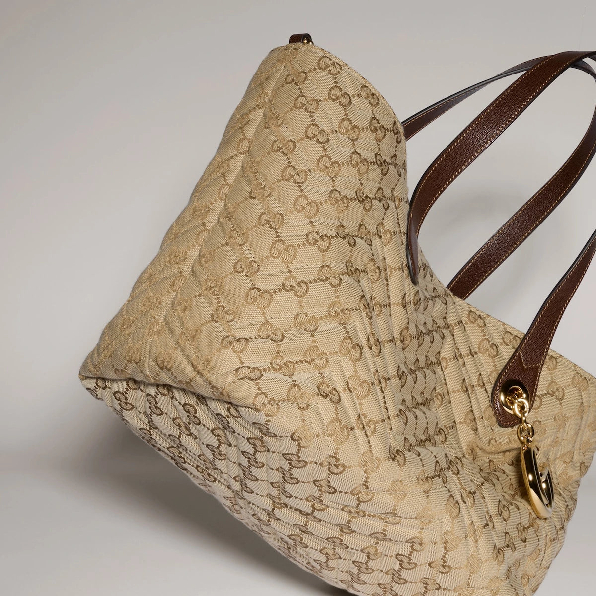Gucci GG Marmont Medium Tote Bag Beige