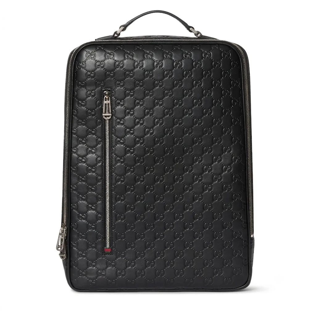 Gucci GG Emblem Medium Backpack Black